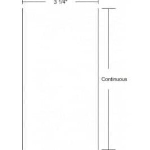 Zebra 3.25" Continuous Z-Select 4000T Thermal Transfer Labels, 72287 (6 Rolls) - ZEB-72287