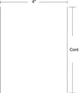 Zebra 4" Continuous Z-Select 4000T Thermal Transfer Labels, 98962 (4 Rolls) - ZEB-98962