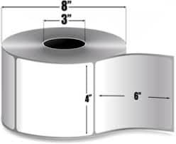 Zebra 4" x 6" Z-Select 4000T Thermal Transfer Labels, 72353 (4 Rolls)