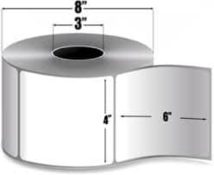 Zebra 4" x 6" Z-Select 4000T Thermal Transfer Labels, 72353 (4 Rolls) - ZEB-72353