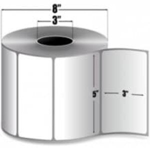 Zebra 5" x 3" Z-Perform 2000T Thermal Transfer Labels, 94684 (4 Rolls) - ZEB-94684
