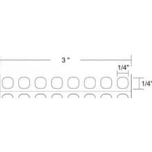 Zebra 0.25" x 0.25" Z-Ultimate 2000T 8-Acrosss Thermal Transfer Labels, 10011965 (4 Rolls) - ZEB-10011965