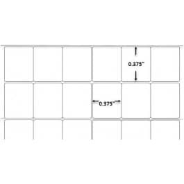 Zebra 0.375" x 0.375" Z-Ultimate 2000T 6-Across Thermal Transfer Labels, 10011968 (4 Rolls)