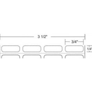 Zebra 0.75" x 0.25" Z-Ultimate 2000T 4-Across Thermal Transfer Labels, 10011972 (4 Rolls) - ZEB-10011972