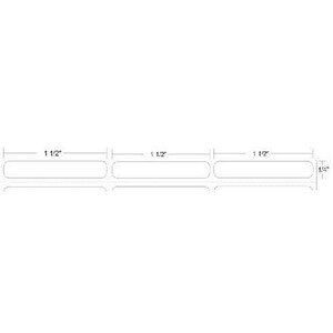 Zebra 1.5" x 0.25" Z-Ultimate 2000T 3-Across Thermal Transfer Labels, 10011979 (4 Rolls) - ZEB-10011979