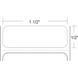 Zebra 1.5" x 0.5" Z-Ultimate 2000T Thermal Transfer Labels, 10008511 (4 Rolls) - ZEB-10008511