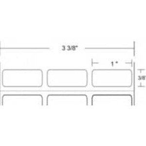 Zebra 1" x 0.375" Z-Ultimate 2000T 3-Across Thermal Transfer Labels, 10011976 (4 Rolls) - ZEB-10011976