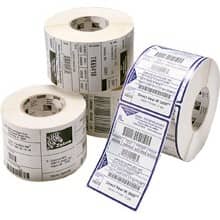 Zebra 1" x 0.5" Z-Ultimate 2000T 3 Across Thermal Transfer Labels, 10022982 (1 Roll)