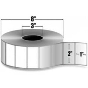 Zebra 2" x 1" Z-Ultimate 2000T Thermal Transfer Labels, 10008512 (4 Rolls) - ZEB-10008512