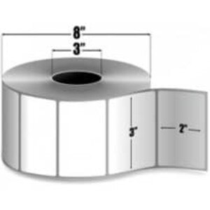 Zebra 3" x 2" Z-Ultimate 2000T Thermal Transfer Labels, 10008514 (4 Rolls) - ZEB-10008514