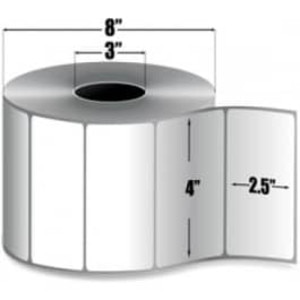 Zebra 4" x 2.5" Z-Ultimate 2000T Thermal Transfer Labels, 10008516 (4 Rolls) - ZEB-10008516
