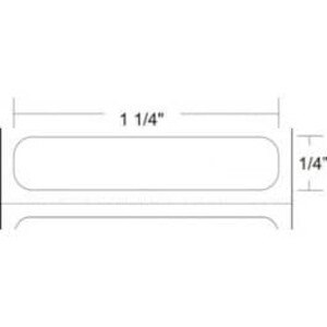Zebra 1.25" x 0.25" Z-Ultimate 3000T Thermal Transfer Labels, 10011692 (4 Rolls) - ZEB-10011692