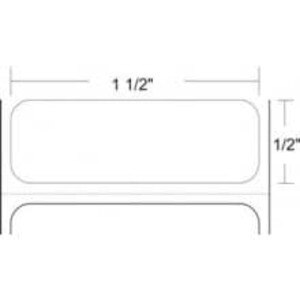 Zebra 1.5" x 0.5" Z-Ultimate 3000T Thermal Transfer Labels, 10011693 (4 Rolls) - ZEB-10011693