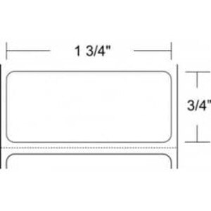 Zebra 1.75" x 0.75" Z-Ultimate 3000T Thermal Transfer Labels, 10011694 (4 Rolls) - ZEB-10011694
