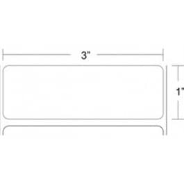 Zebra 3" x 1" Z-Ultimate 3000T Thermal Transfer Labels, 10011702 (4 Rolls)