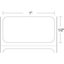 Zebra 1" x 0.5" Z-Ultimate 4000T Removeable Thermal Transfer Labels, 10023067 (1 Roll)