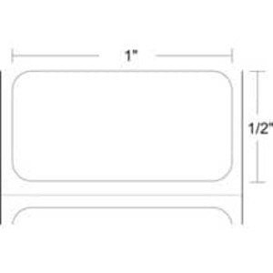 Zebra 1" x 0.5" Z-Ultimate 4000T Removeable Thermal Transfer Labels, 10023067 (1 Roll) - ZEB-10023067