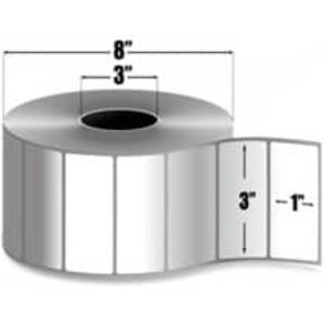 Zebra 3" x 1" Z-Ultimate 4000T Thermal Transfer Labels, 10011709 (4 Rolls) - ZEB-10011709